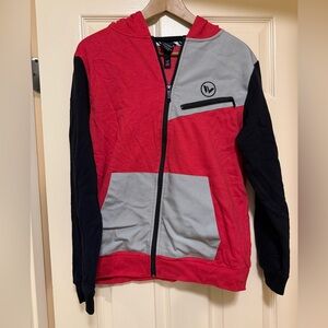 NWOT Shaun White Zip-Up Hoodie in Color-Block Design - Youth Size 16